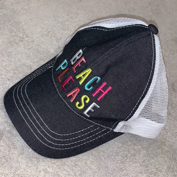CC GIRLIE GIRL Beach please women’s trucker hat WORN 1x - Picture 4 of 9